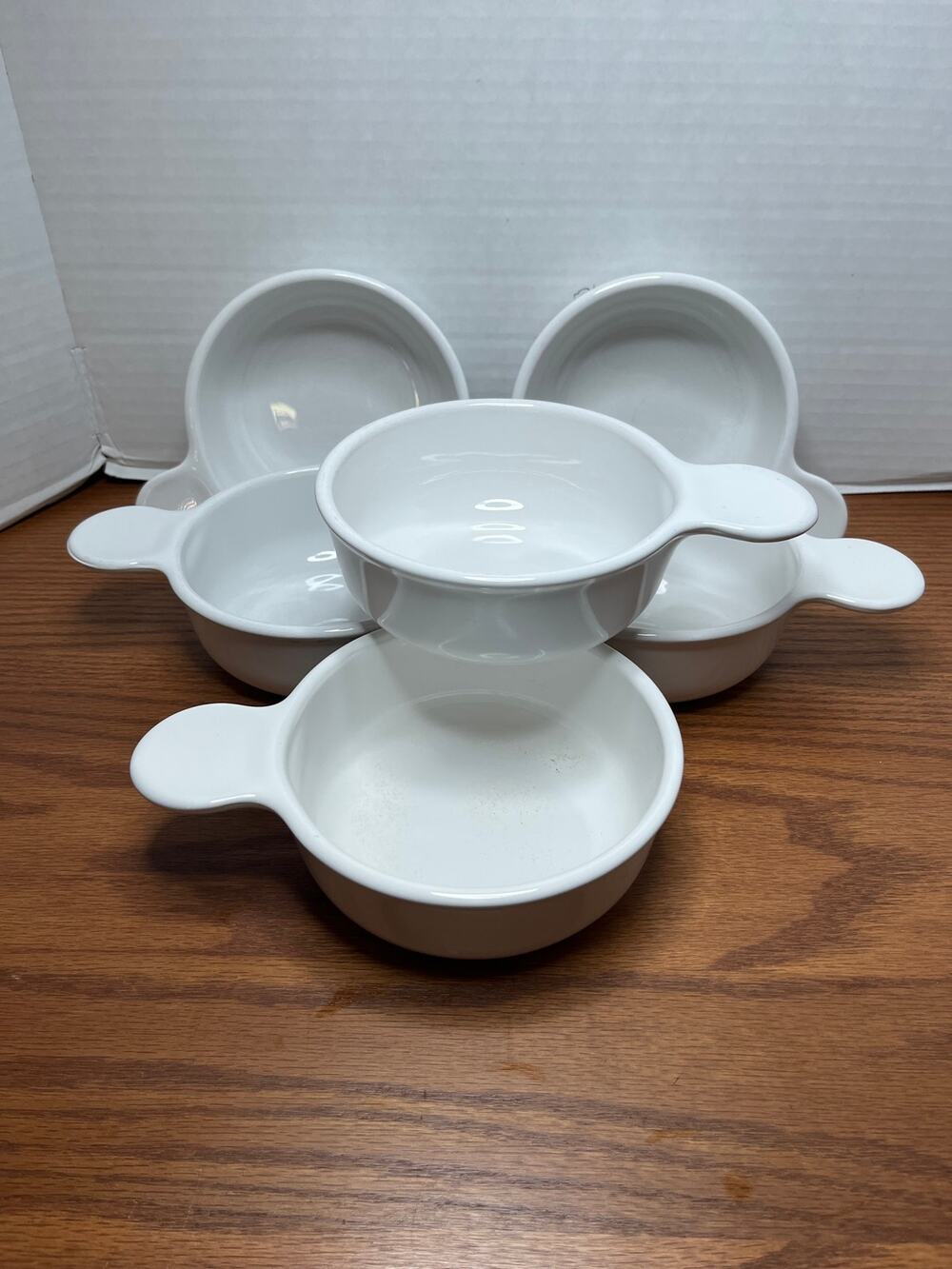Corning Ware P-150-B Grab-It Bowls 15 Oz White Vintage USA Set of 6